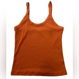 Burnt Orange ribbed tank top NWT